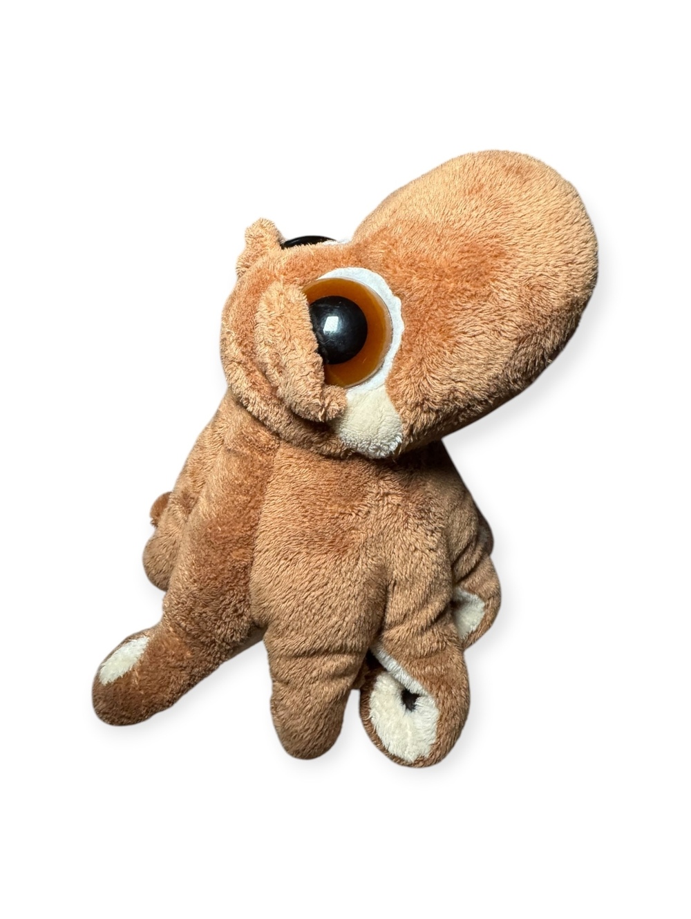 Russ Lil Peepers Leggs Octopus Plush Big Eyes Brown Beanbag 6” Vintage Collect
